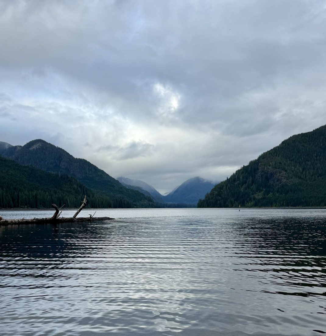 Muchalat Lake, Vancouver Island on a Cloudy Day